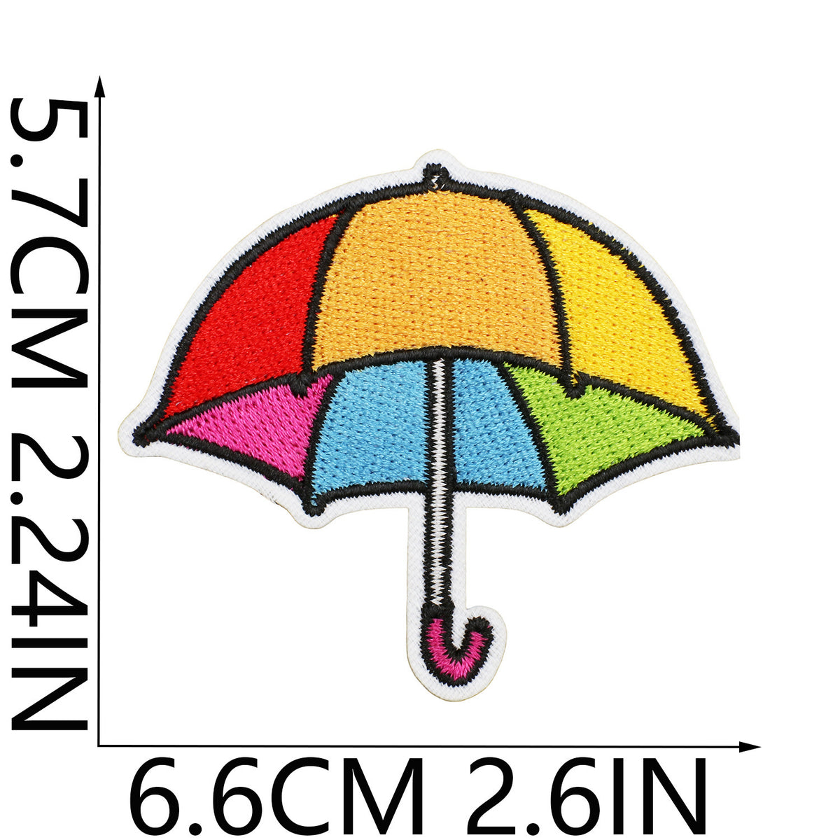 Colorful Embroidered Iron-On Patch