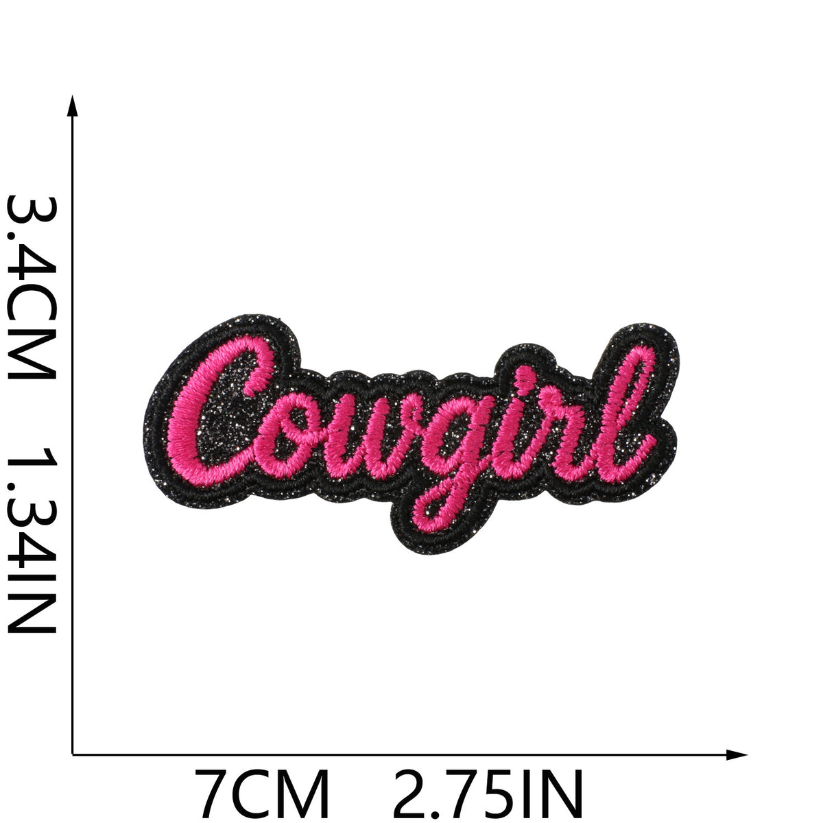Fuchsia Bohemian Embroidered Iron-On Patch