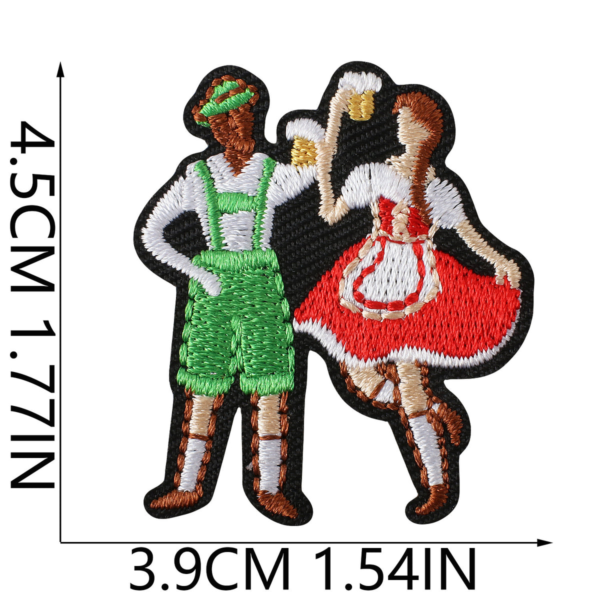 Oktoberfest Beer Mug Embroidered Iron-On Patch