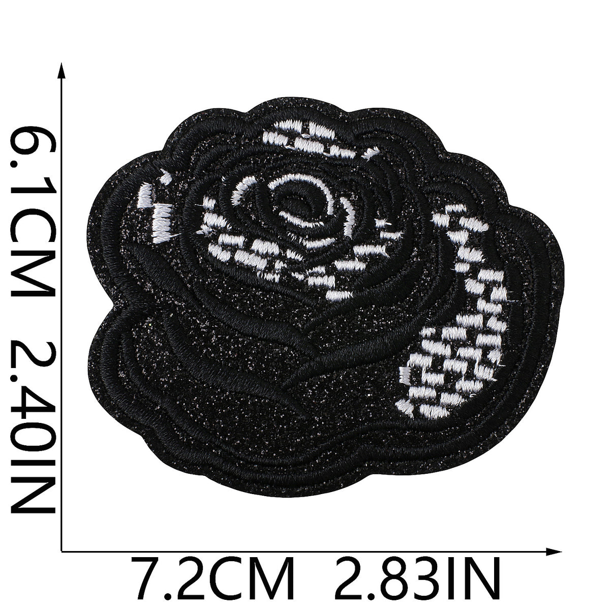 Trendy Lips Embroidered Iron-On Patch