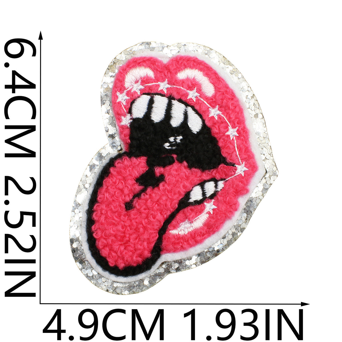 Glitter Floral Cowboy Hat Embroidered Iron-On Patch