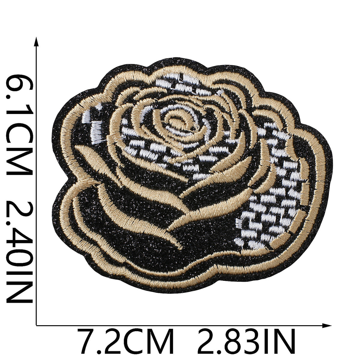 Trendy Lips Embroidered Iron-On Patch