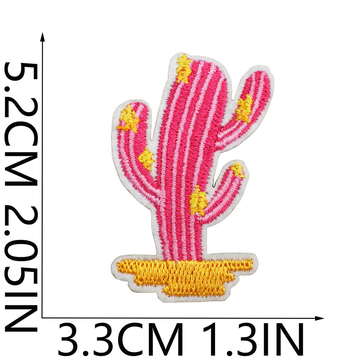 Red Flame Pink Cowgirl Embroidered Iron-On Patch