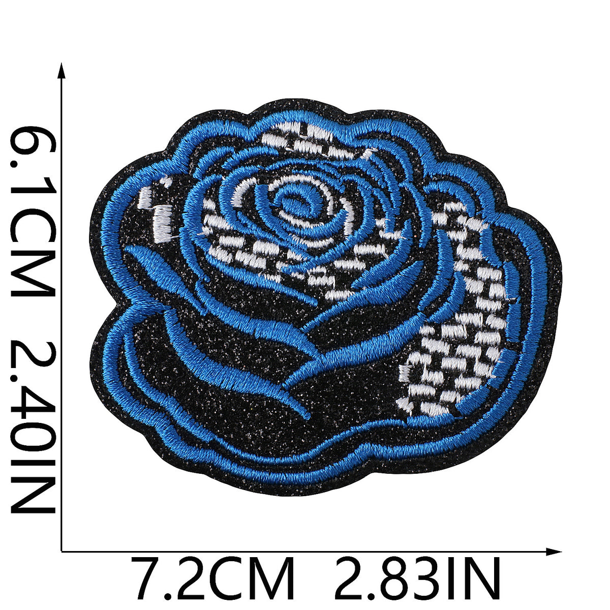 Trendy Lips Embroidered Iron-On Patch