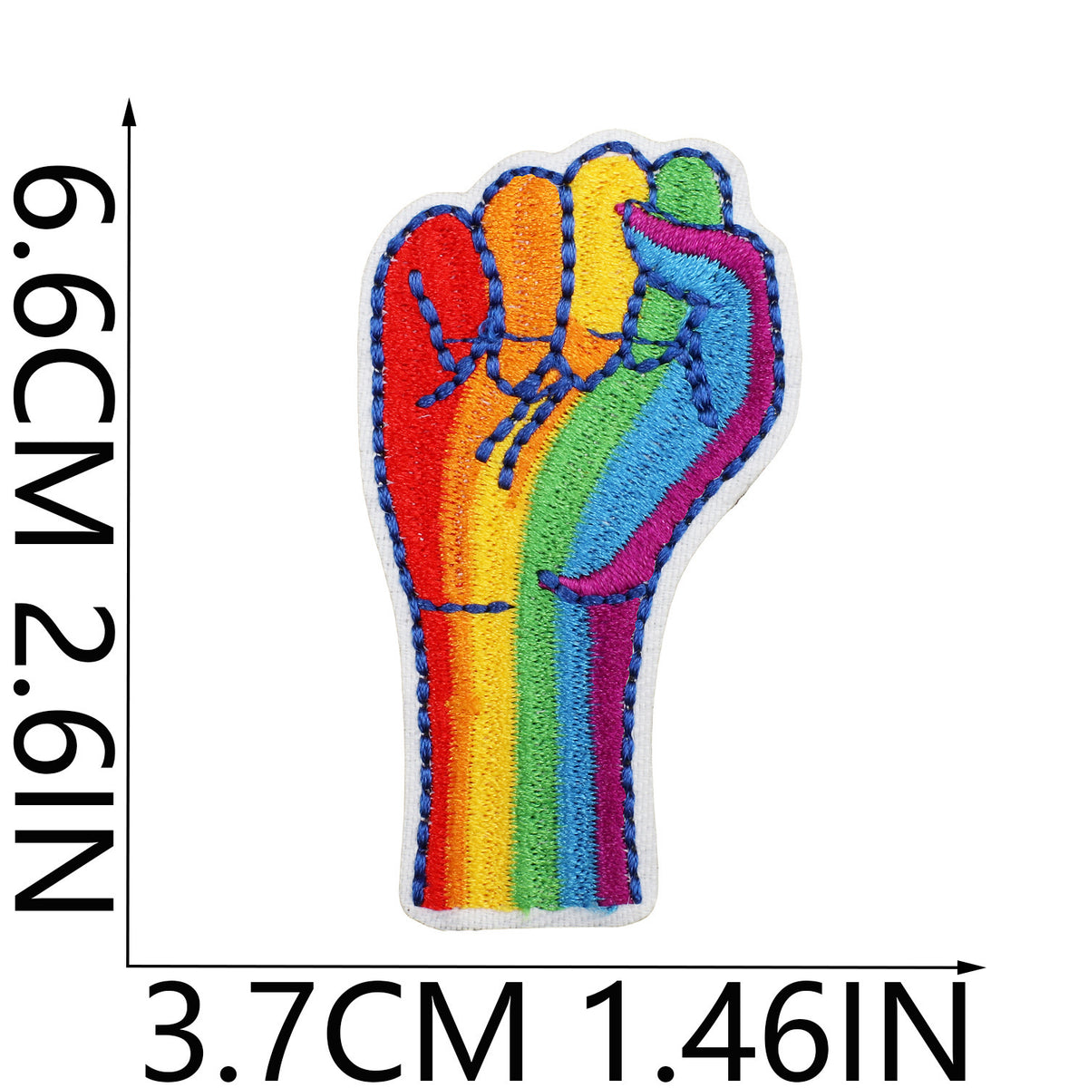 Colorful Embroidered Iron-On Patch