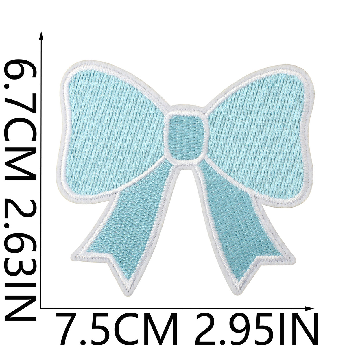 Game Day Denim Embroidered Iron-On Patch