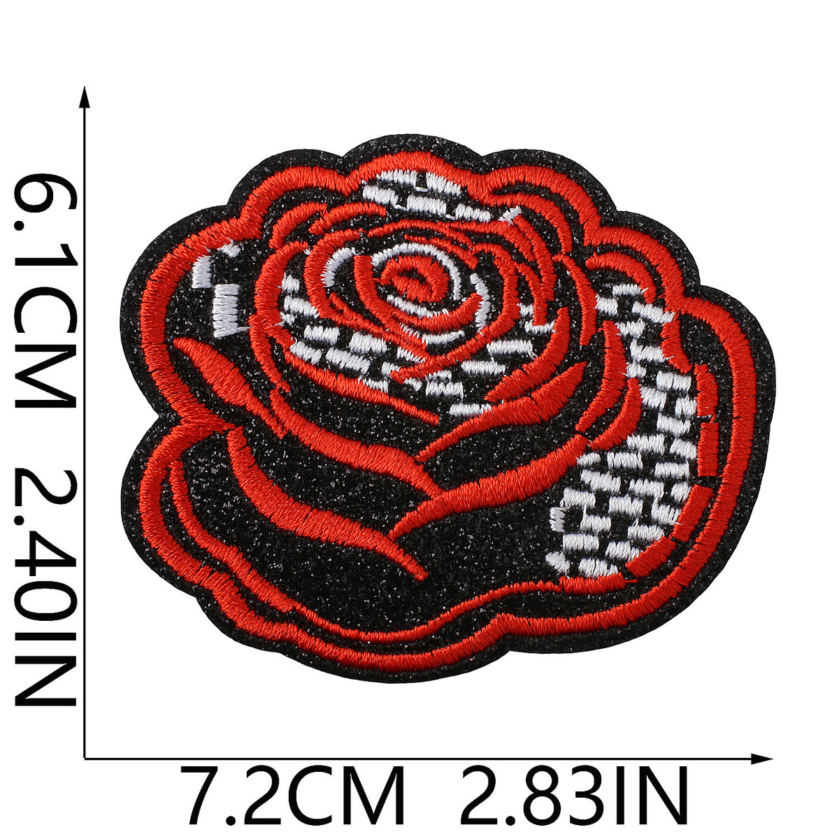 Trendy Lips Embroidered Iron-On Patch