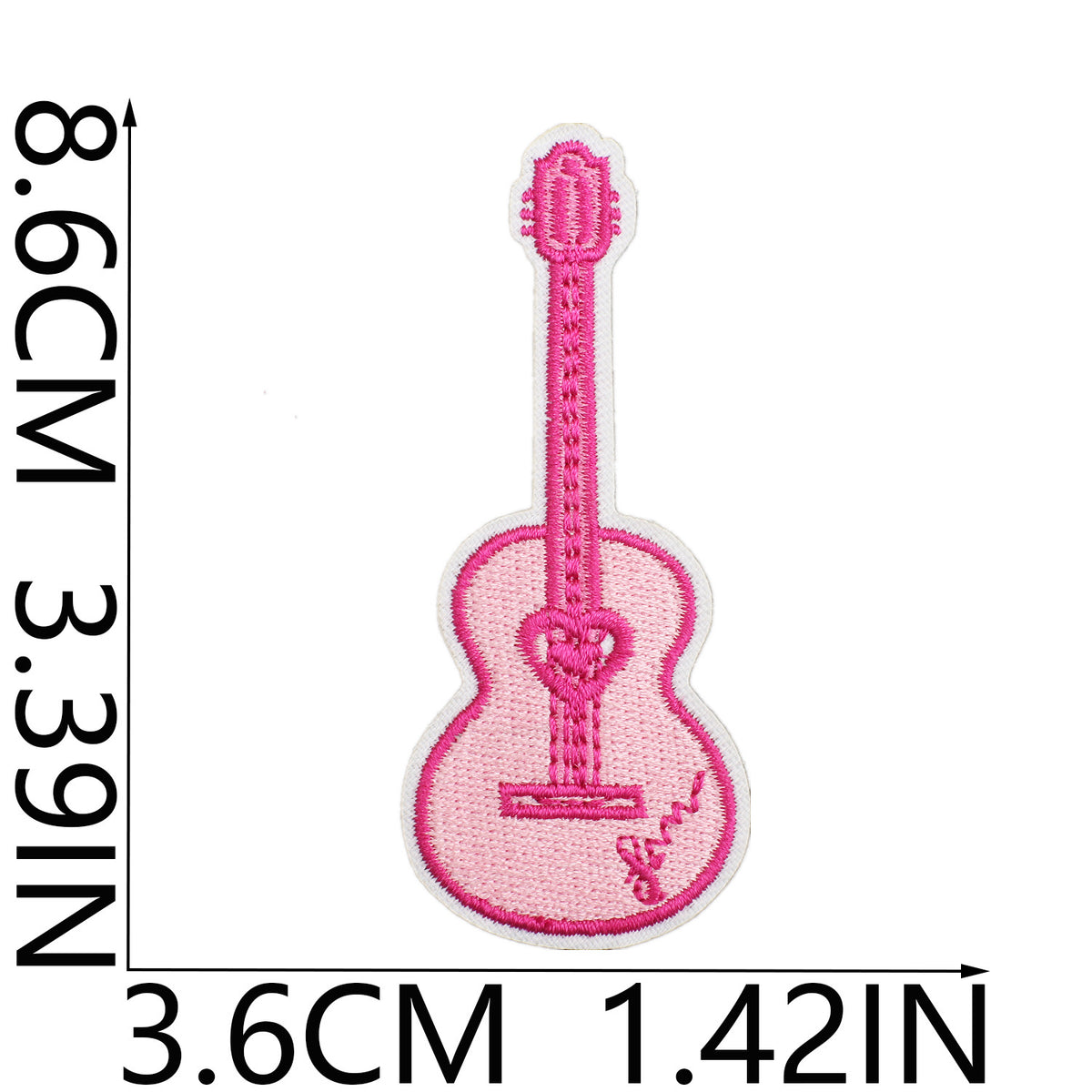 Red Flame Pink Cowgirl Embroidered Iron-On Patch