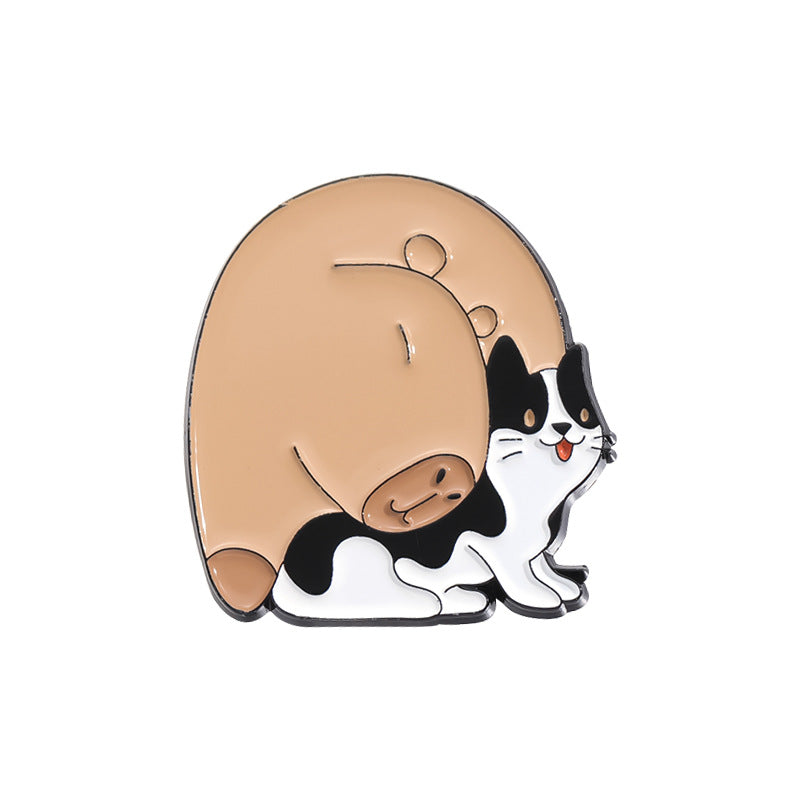 Cute Capybara Enamel Pin Set | Animal Metal Brooch Collection | Eco-Friendly Apparel Accessories Wholesale