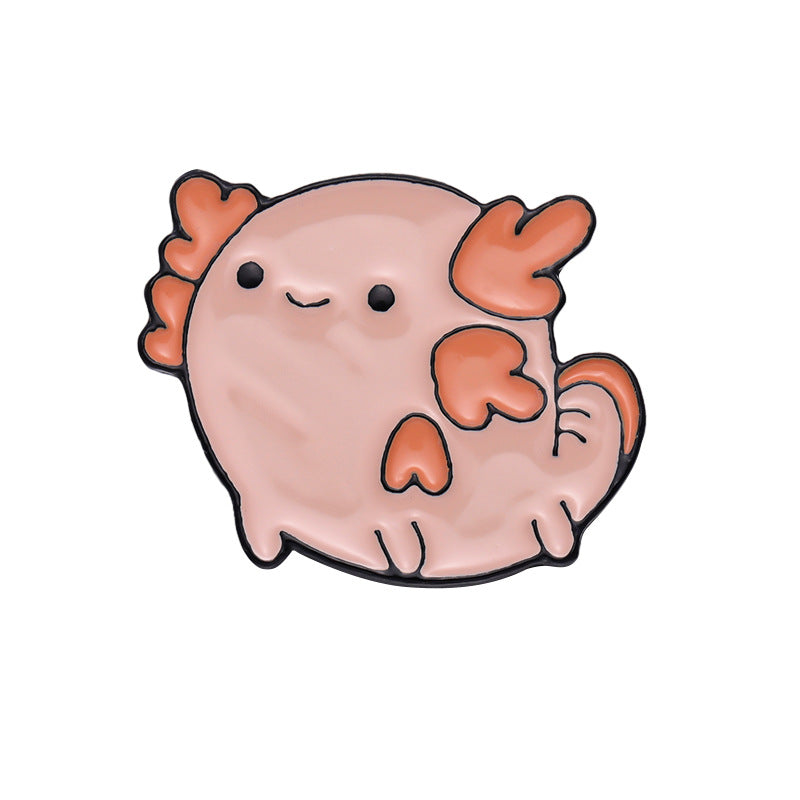 Creative Cute Ocean Animals Enamel Pin Set (Shark, Whale, Seahorse, Jellyfish) | Metal Brooch Collection | Eco-Friendly Apparel Accessories Wholesale