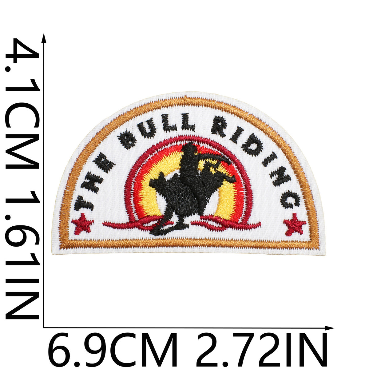 Bounty Hunter Cowboy Western Embroidered Iron‑On Patches