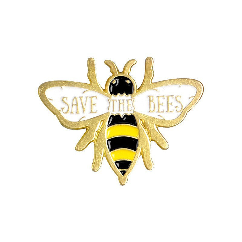 Cute Bee Pin Set | Adorable Insect Animal Enamel Pins | Metal Badge Collection for Nature & Insect Lovers
