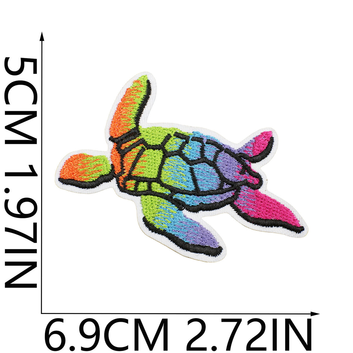 Colorful Embroidered Iron-On Patch