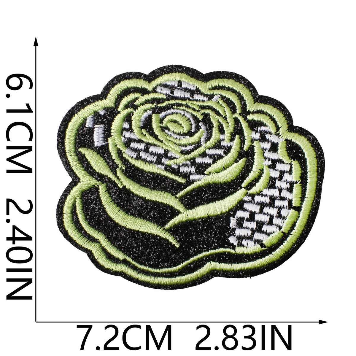 Trendy Lips Embroidered Iron-On Patch