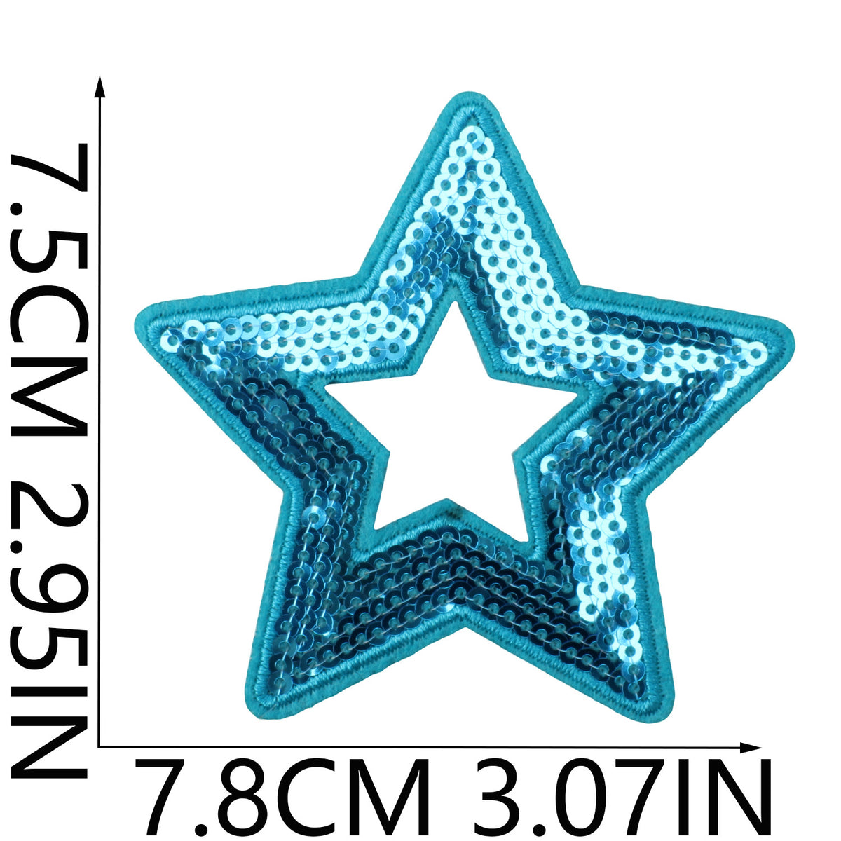 Game Day Denim Embroidered Iron-On Patch