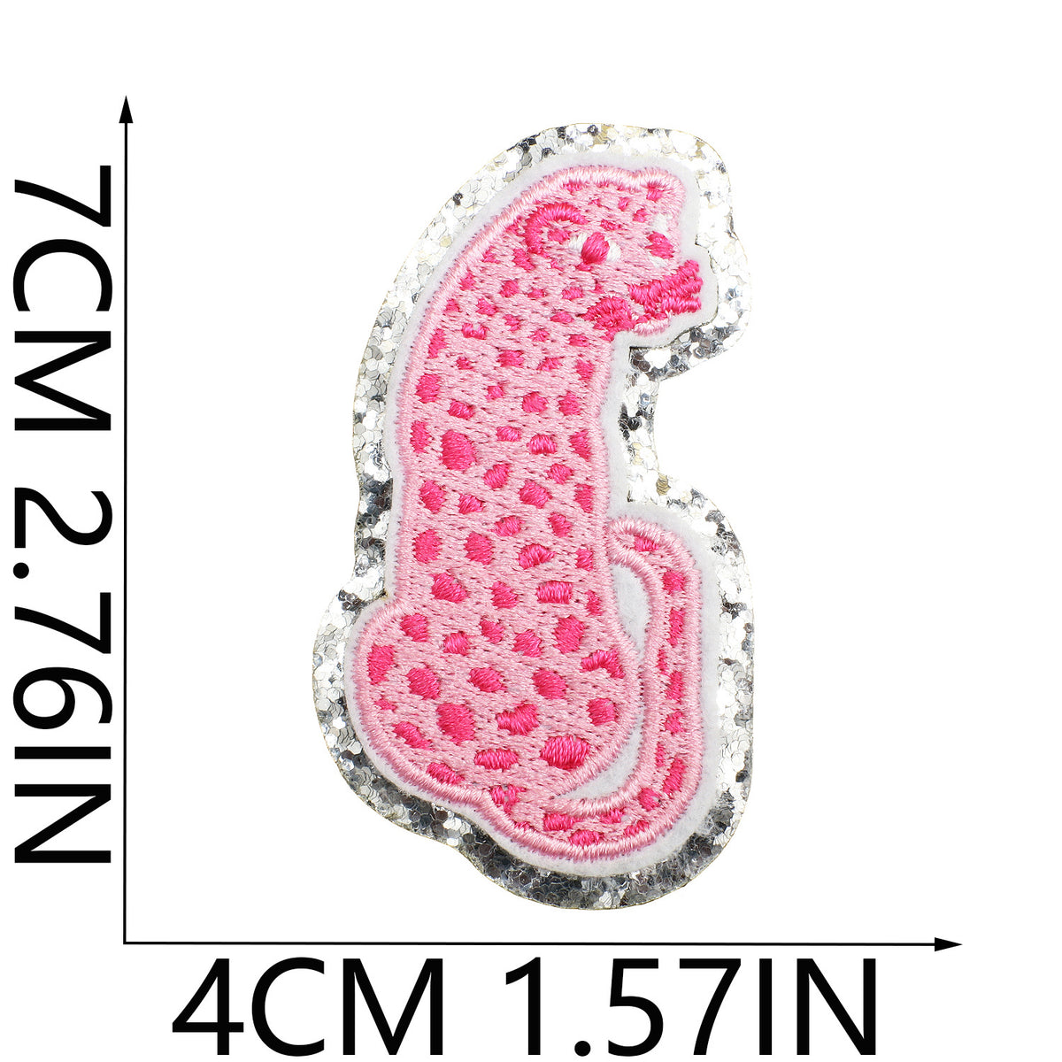 Glitter Floral Cowboy Hat Embroidered Iron-On Patch