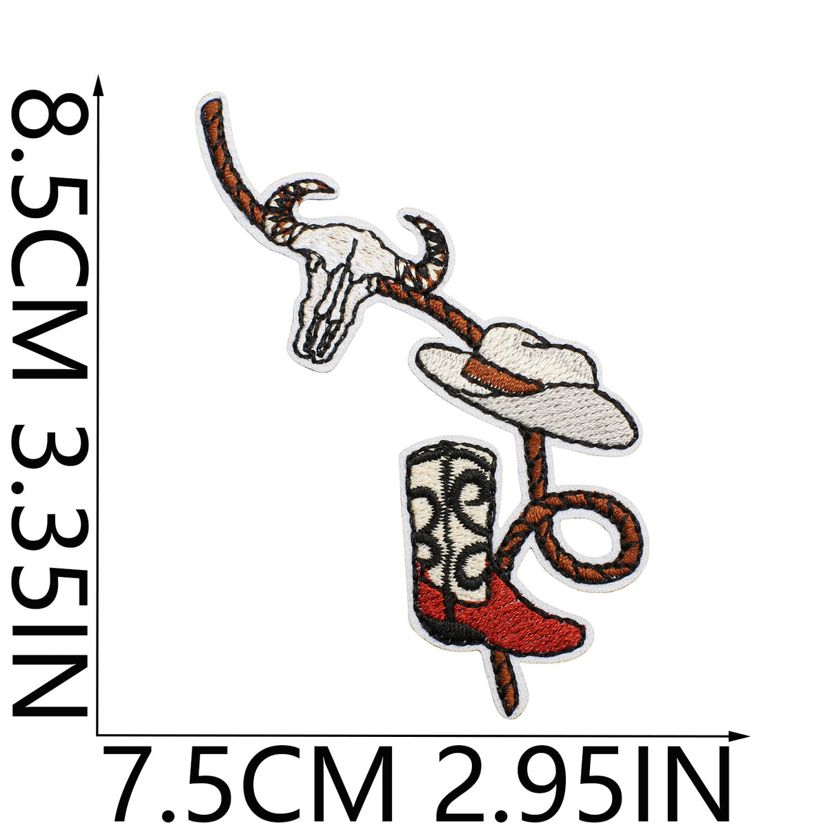 Bounty Hunter Cowboy Western Embroidered Iron‑On Patches