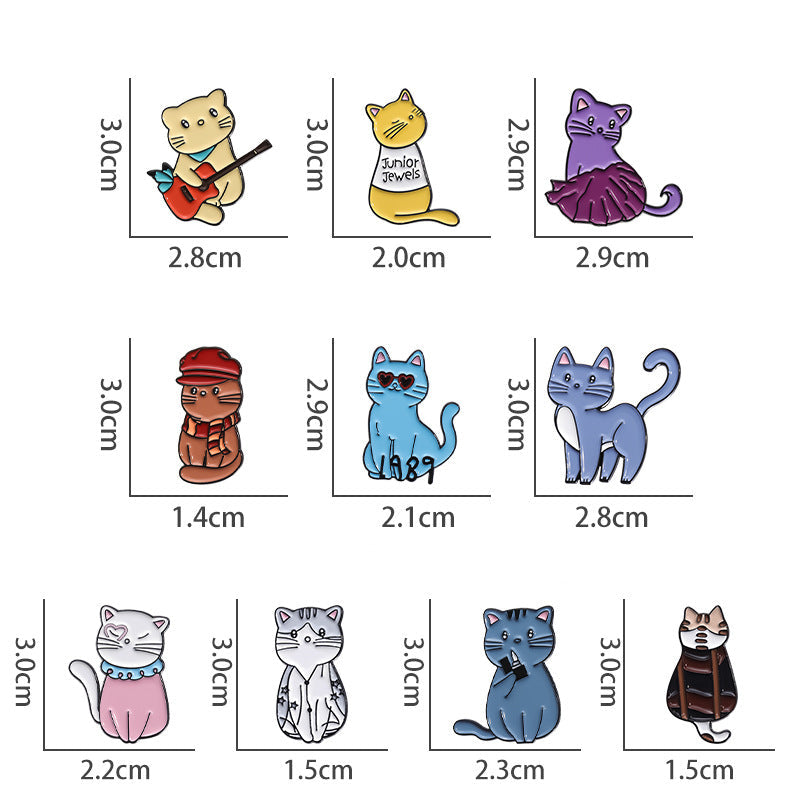 Cute & Quirky Cat and Animal Enamel Pins | Adorable Animal Brooches with Fun & Unique Designs