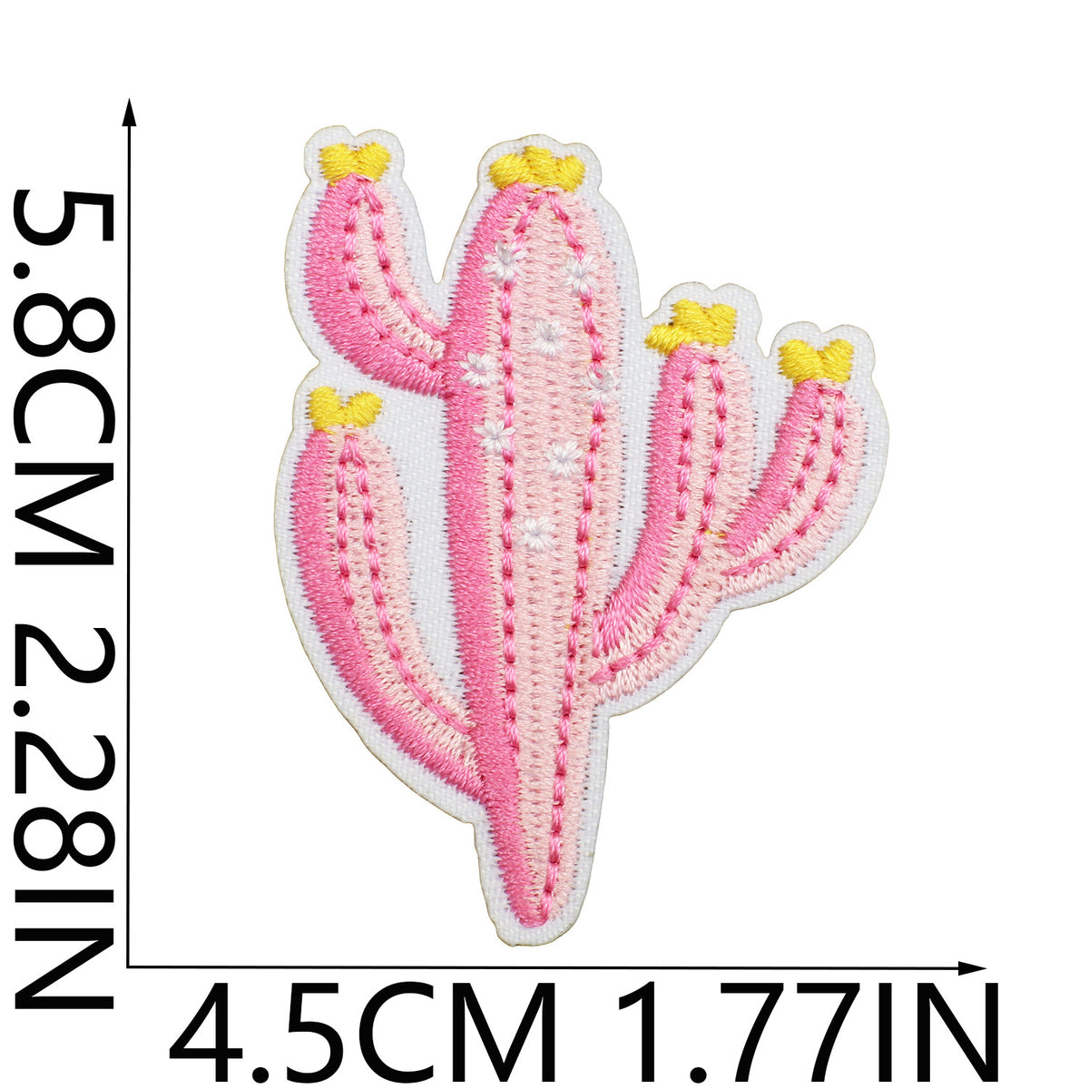 Red Flame Pink Western Cowgirl Iron-On Patch
