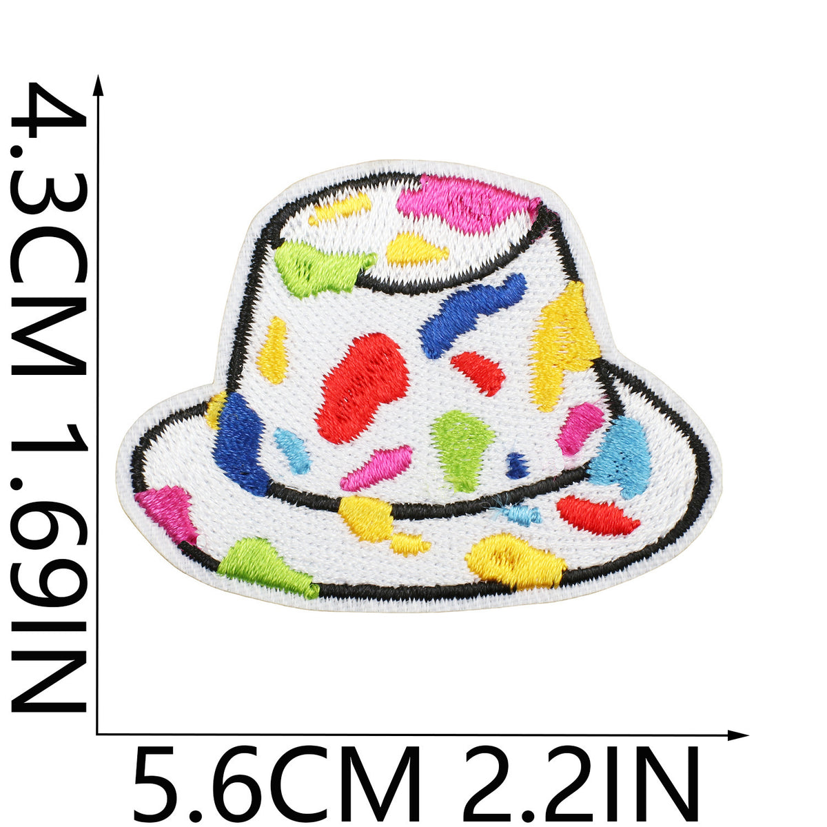 Colorful Embroidered Iron-On Patch