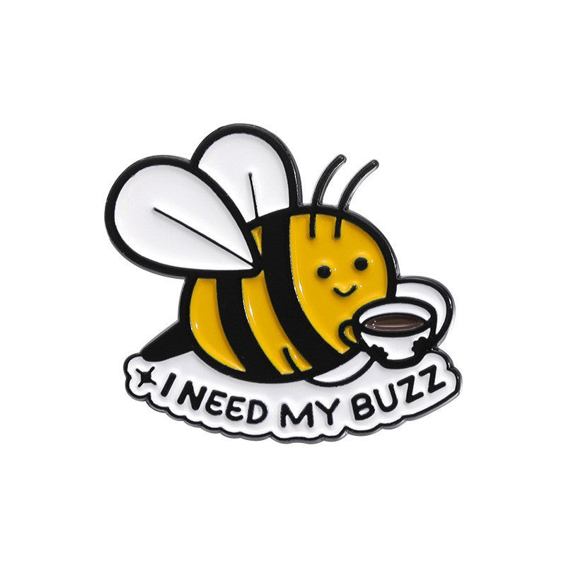 Cute Bee Pin Set | Adorable Insect Animal Enamel Pins | Metal Badge Collection for Nature & Insect Lovers
