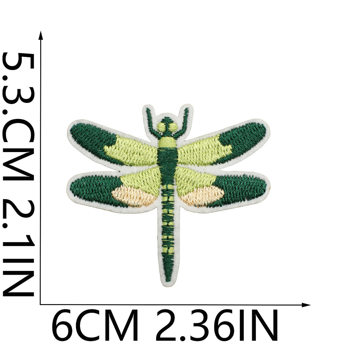 Green Fairy Embroidered Camera Iron-On Patch