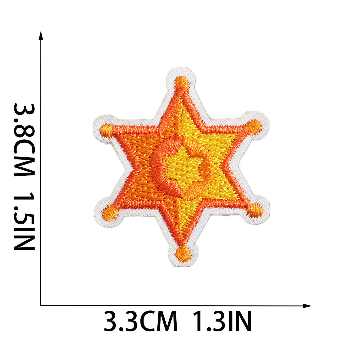 Red Flame Pink Western Cowgirl Iron-On Patch