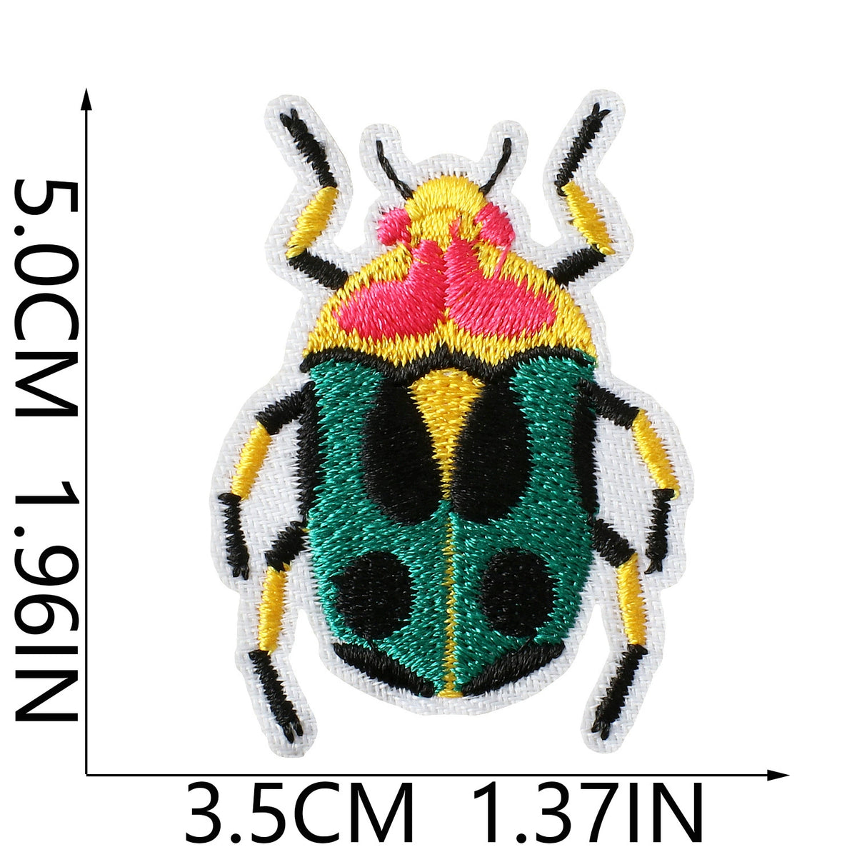 Insect Beetle Embroidered Patch Set 30Pcs, Decorative Iron on Patches for Clothing Jacket Backpack DIY Sewing Applique