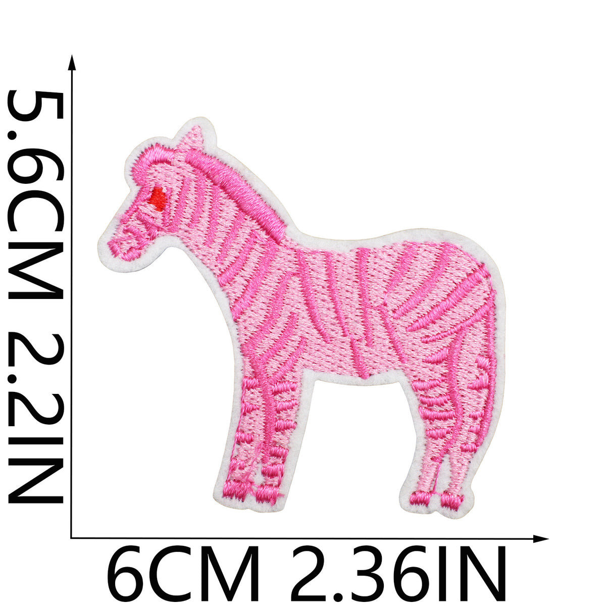 Pink Python Denim Cowboy Hat Embroidered Iron-On Patch