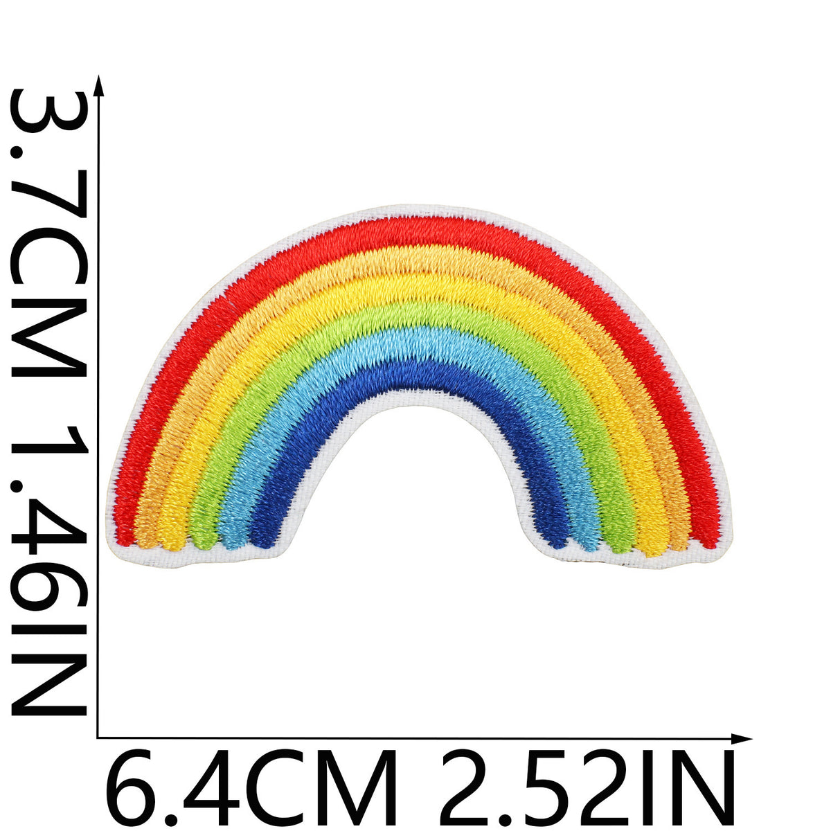 Colorful Embroidered Iron-On Patch