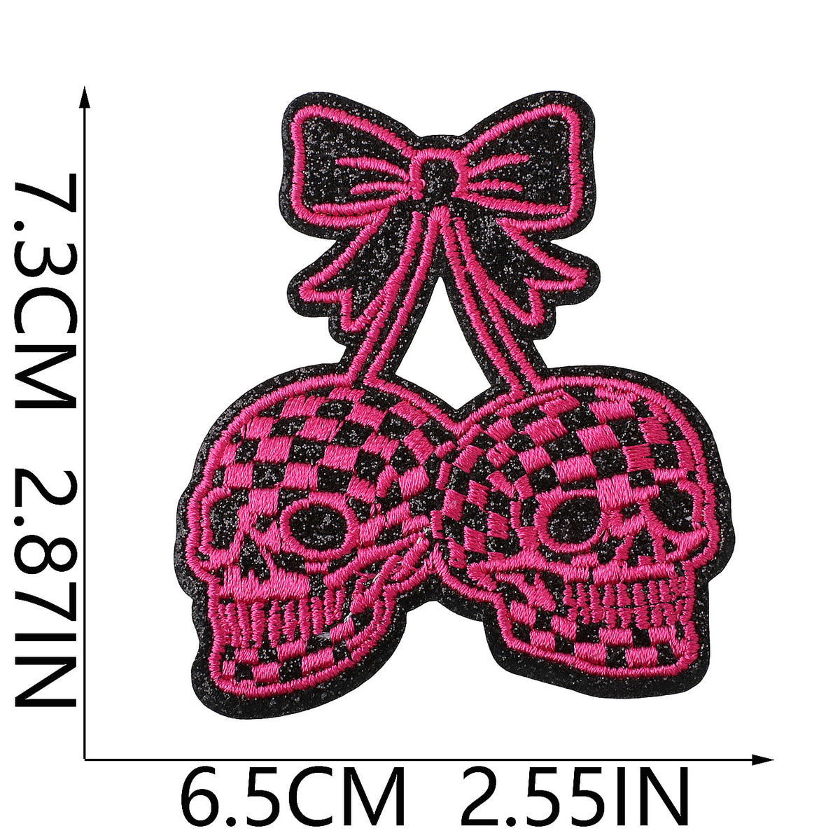 Trendy Lips Embroidered Iron-On Patch
