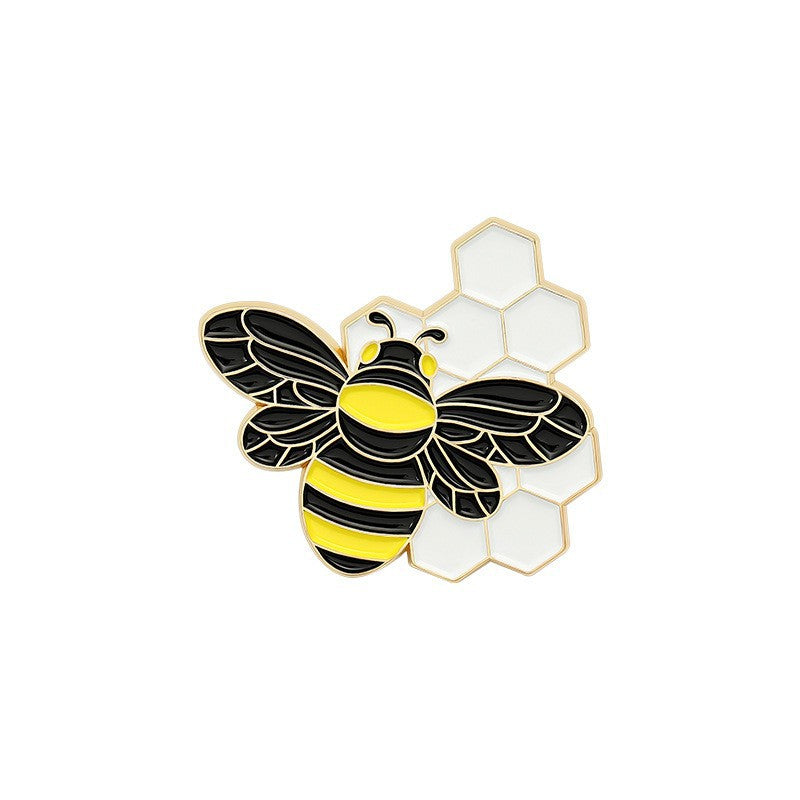 Cute Bee Pin Set | Adorable Insect Animal Enamel Pins | Metal Badge Collection for Nature & Insect Lovers