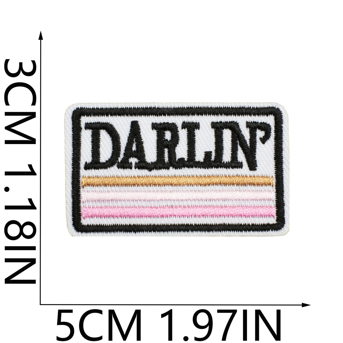 Red Flame Pink Cowgirl Embroidered Iron-On Patch