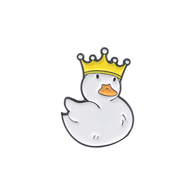Creative  Yellow Duck Enamel Pin Set | Metal Brooch Collection | Eco-Friendly Apparel Accessories Wholesale