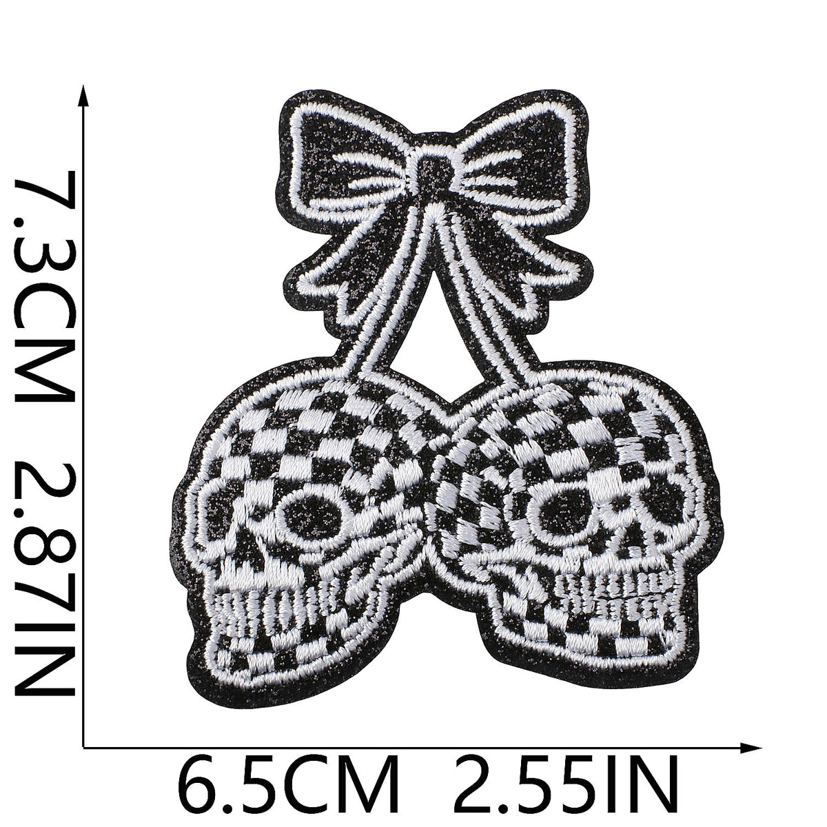 Trendy Lips Embroidered Iron-On Patch