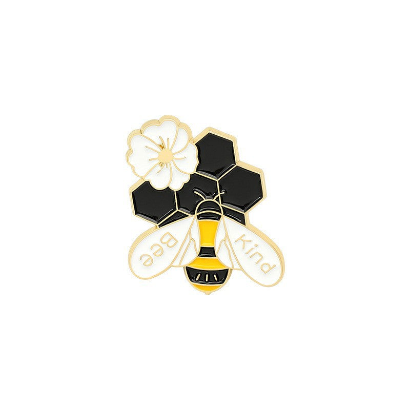 Cute Bee Pin Set | Adorable Insect Animal Enamel Pins | Metal Badge Collection for Nature & Insect Lovers