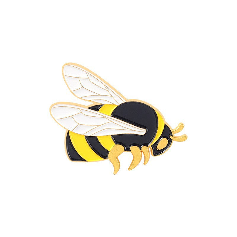 Cute Bee Pin Set | Adorable Insect Animal Enamel Pins | Metal Badge Collection for Nature & Insect Lovers