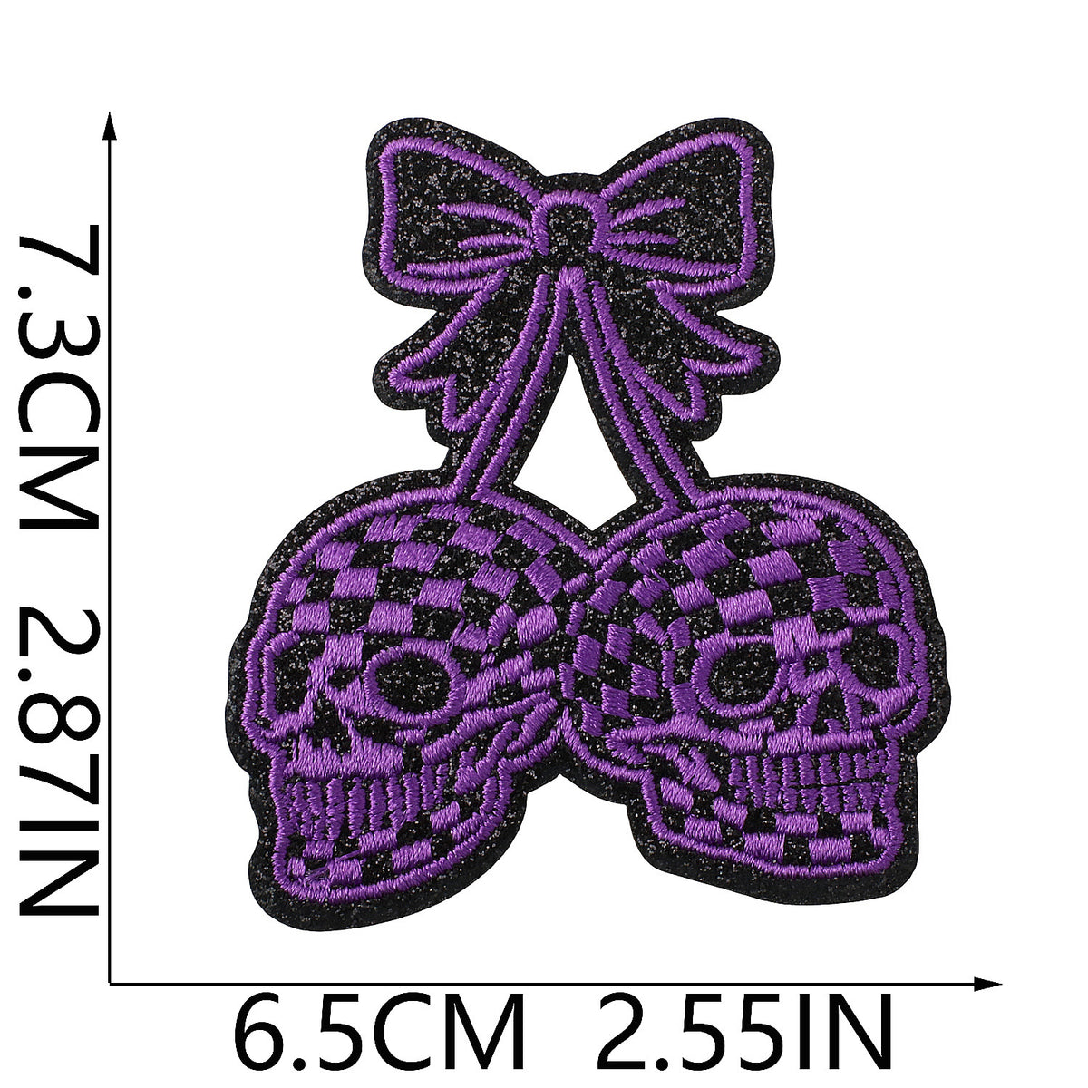 Trendy Lips Embroidered Iron-On Patch