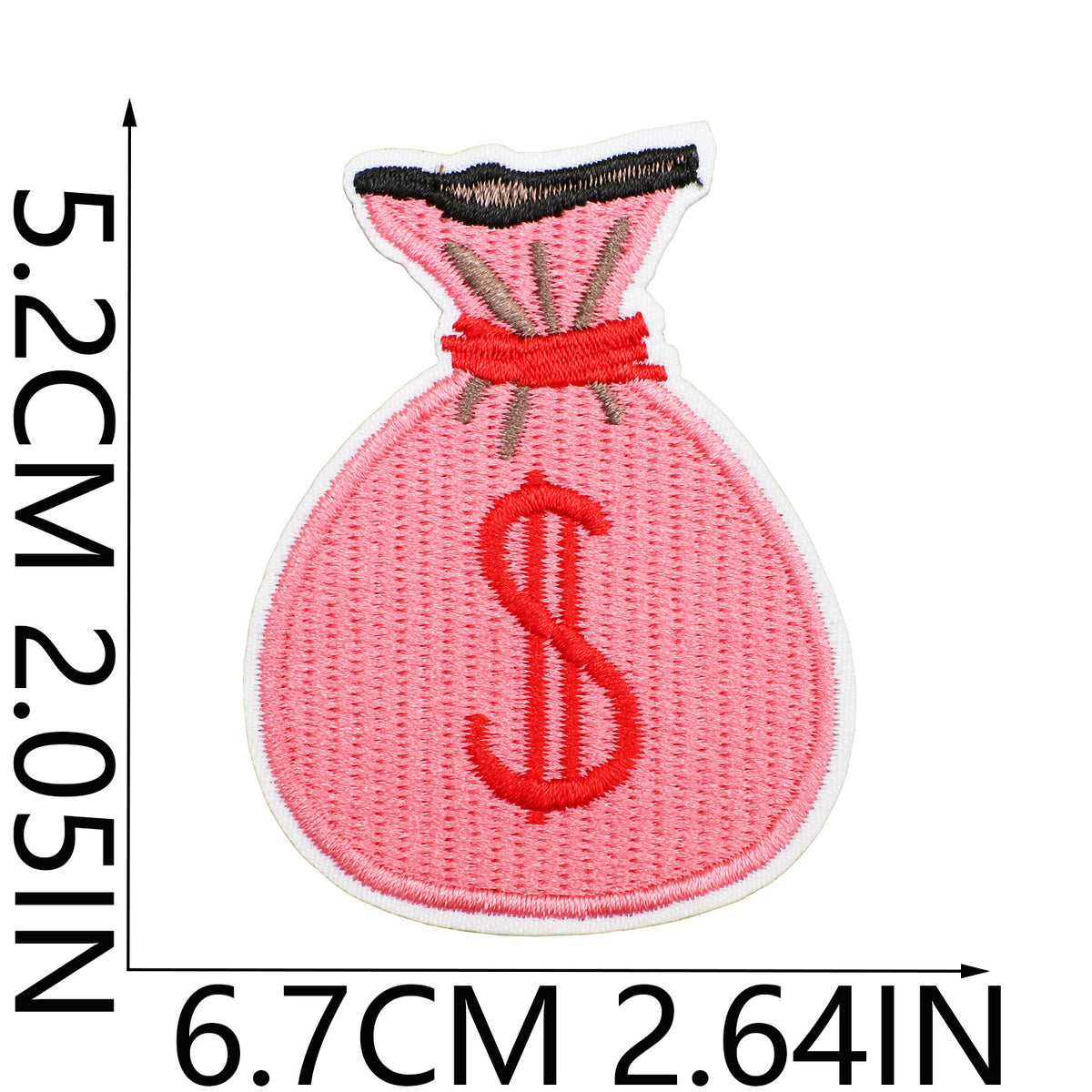 Red Flame Pink Western Cowgirl Iron-On Patch