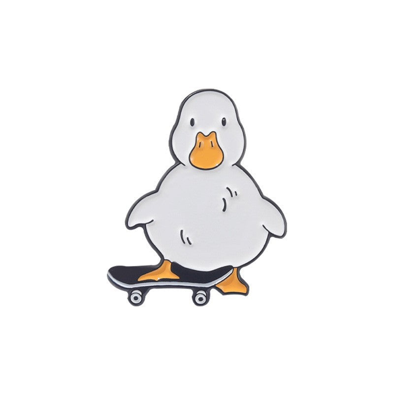 Creative  Yellow Duck Enamel Pin Set | Metal Brooch Collection | Eco-Friendly Apparel Accessories Wholesale