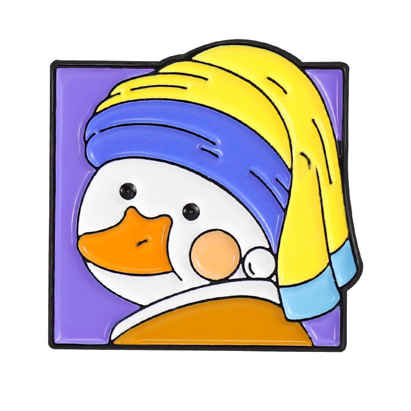 Creative  Yellow Duck Enamel Pin Set | Metal Brooch Collection | Eco-Friendly Apparel Accessories Wholesale