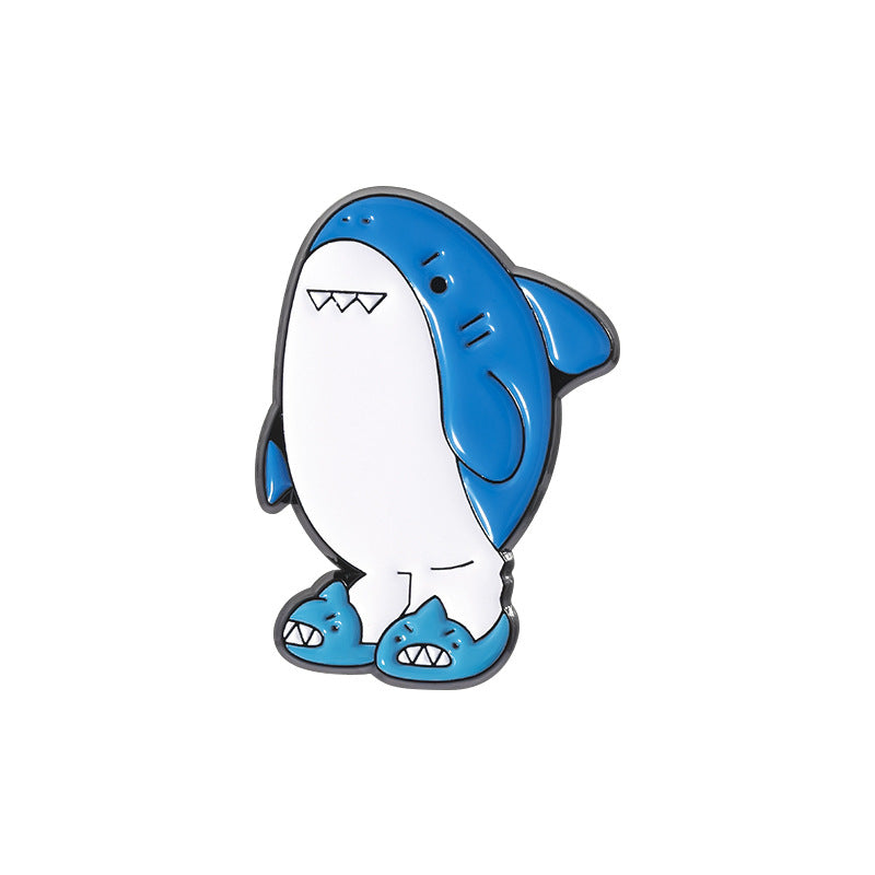 Cute Ocean Animal Enamel Pin | Shark Seal Float Duck Alloy Brooch | Apparel Lapel Pin Factory Wholesale