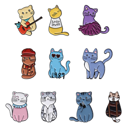 Cute & Quirky Cat and Animal Enamel Pins | Adorable Animal Brooches with Fun & Unique Designs