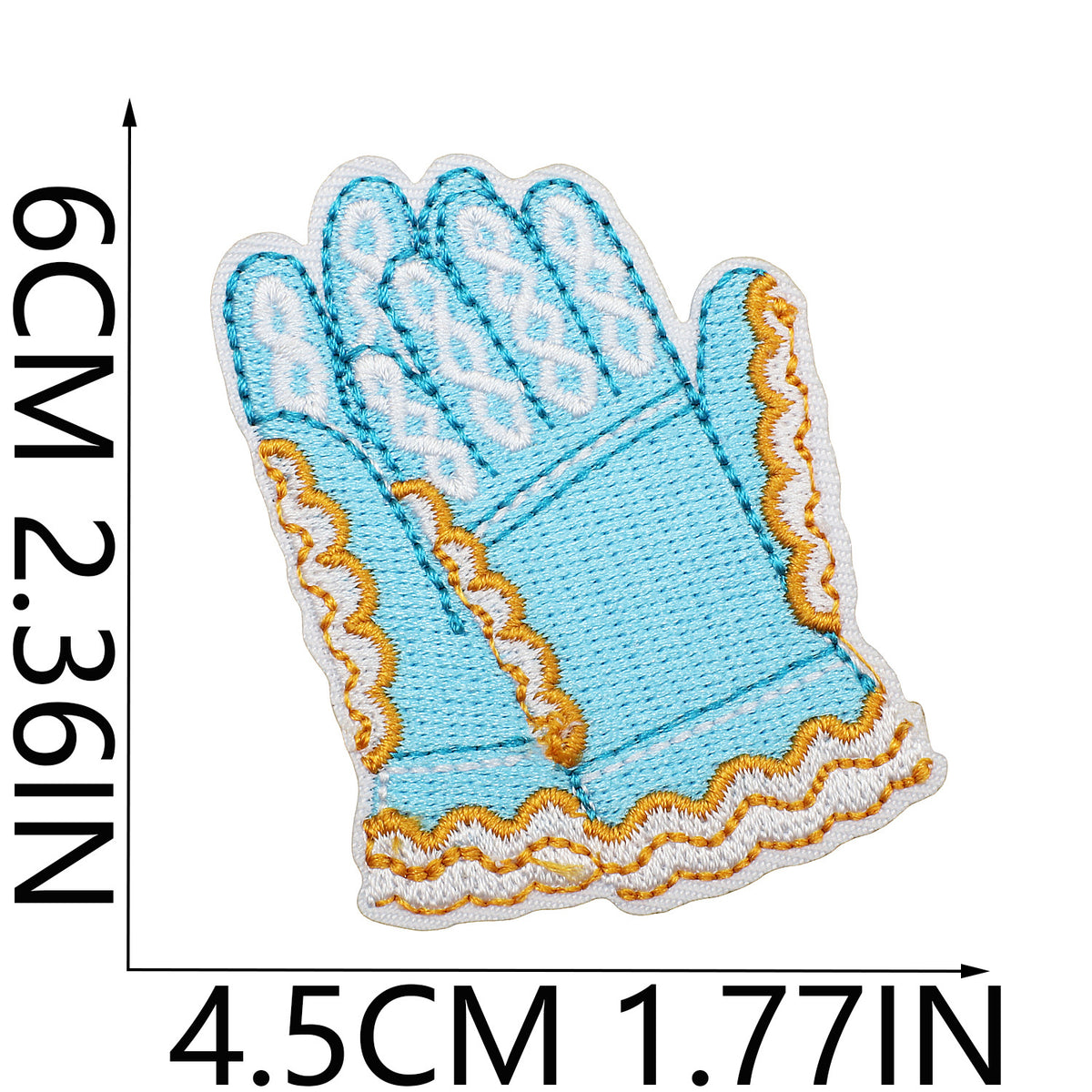 Pearl Seashell Cowgirl Embroidered Iron-On Patch