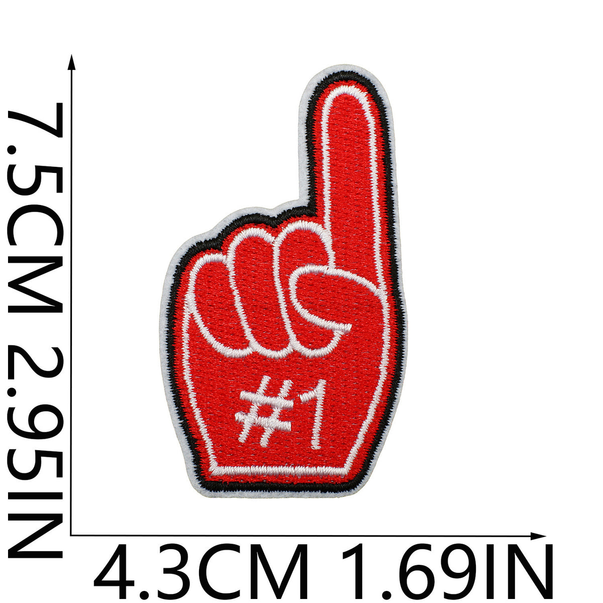 Game Day American Football Iron On Embroidered Patch Set for Clothing, Denim Jackets & Bags