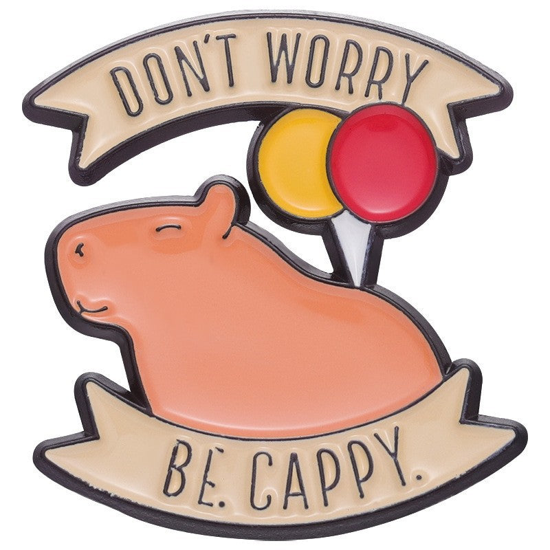 Cute Capybara Enamel Pin Set | Animal Metal Brooch Collection | Eco-Friendly Apparel Accessories Wholesale