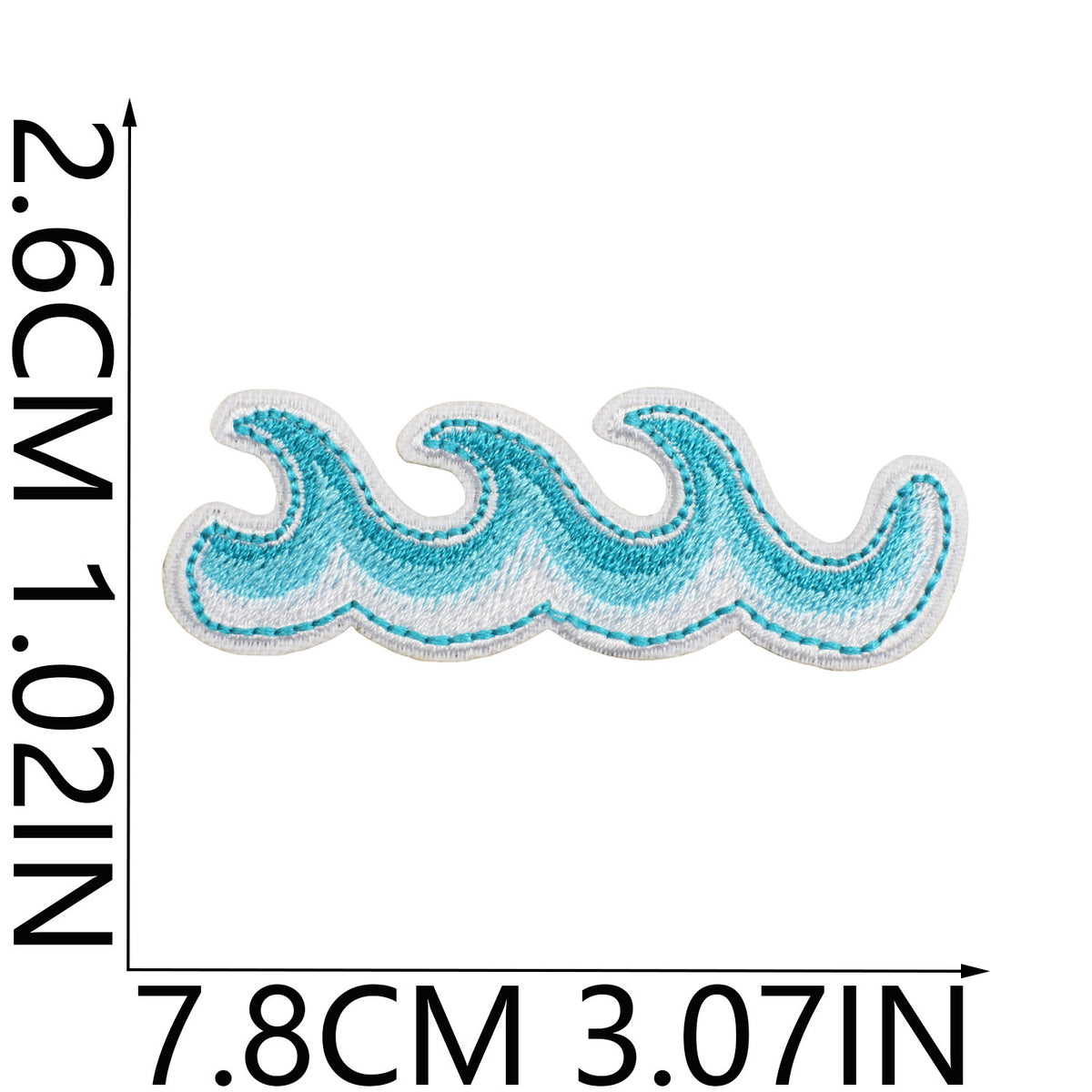 Pearl Seashell Cowgirl Embroidered Iron-On Patch
