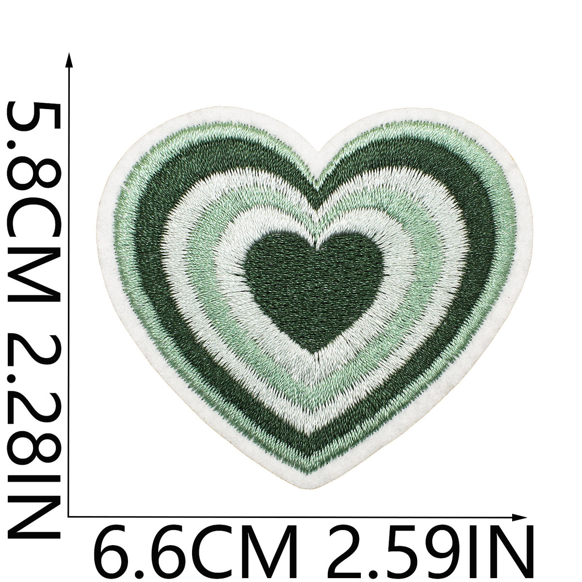 Green Vintage Floral Butterfly Iron-On Denim Patch