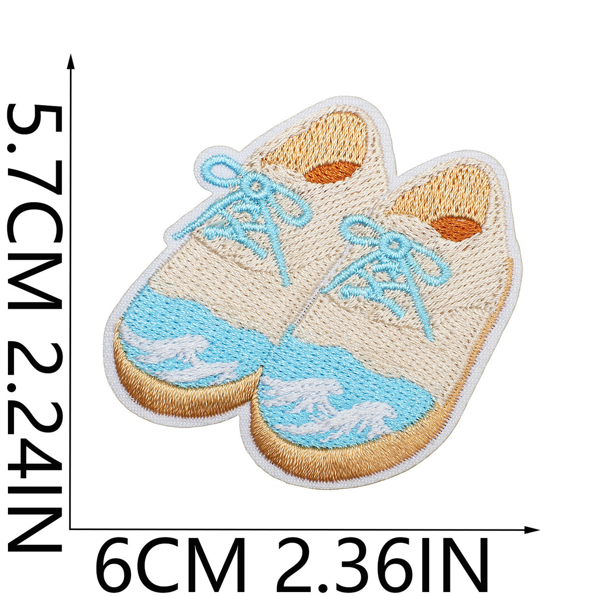 Pearl Seashell Cowgirl Embroidered Iron-On Patch