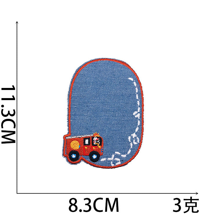 Denim Knee Repair Embroidered Patch – Iron On Sew On Jeans Hole Repair Patch